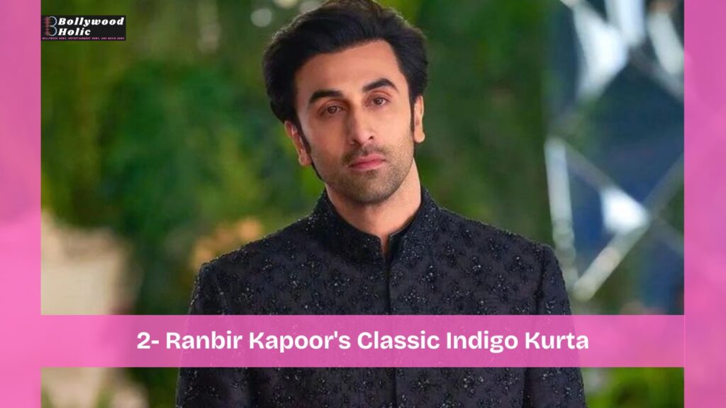 Ranbir Kapoor's Classic Indigo Kurta