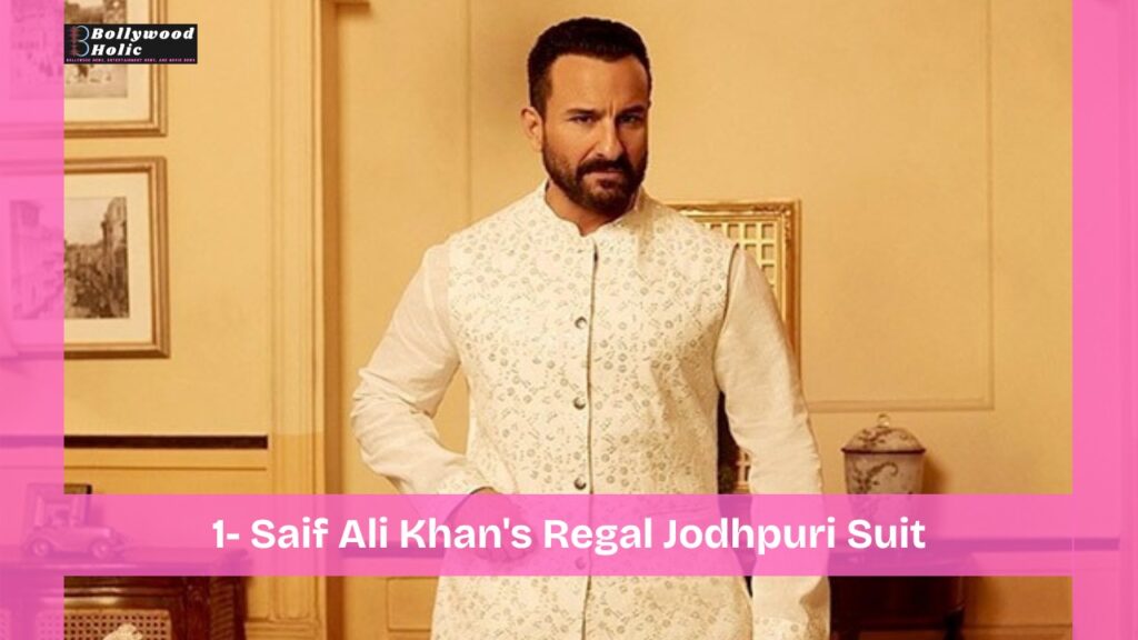 Saif Ali Khan's Regal Jodhpuri Suit - Traditional Attire By Bollywood Actors