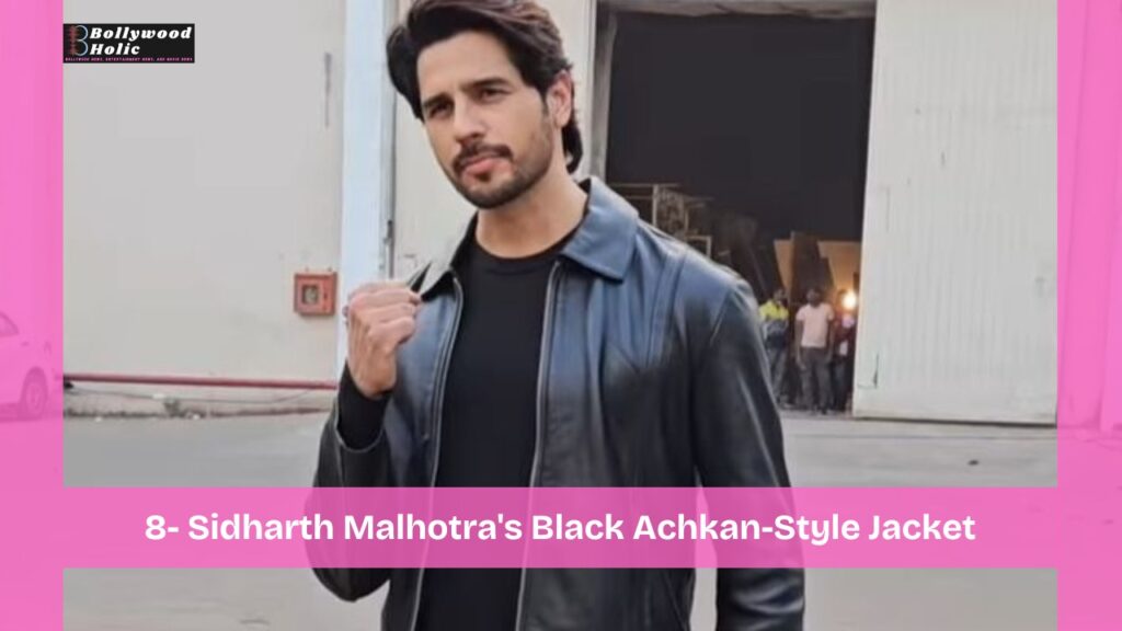 Sidharth Malhotra's Black Achkan-Style Jacket
