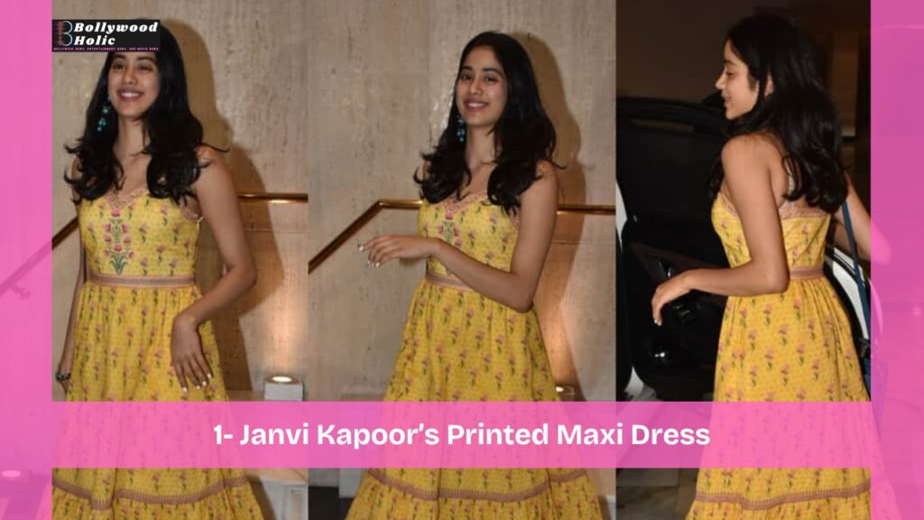Janvi Kapoor’s Printed Maxi Dress