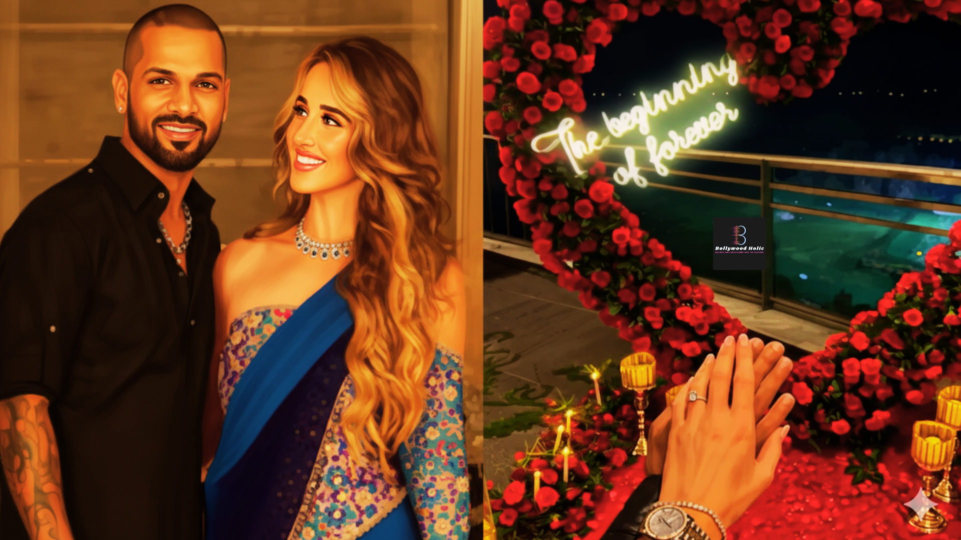 Shikhar Dhawan And Sophie Shine Engagement